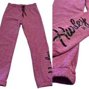 Hurley Heathered Jogger Pants (Big Kids) Purple size Medium